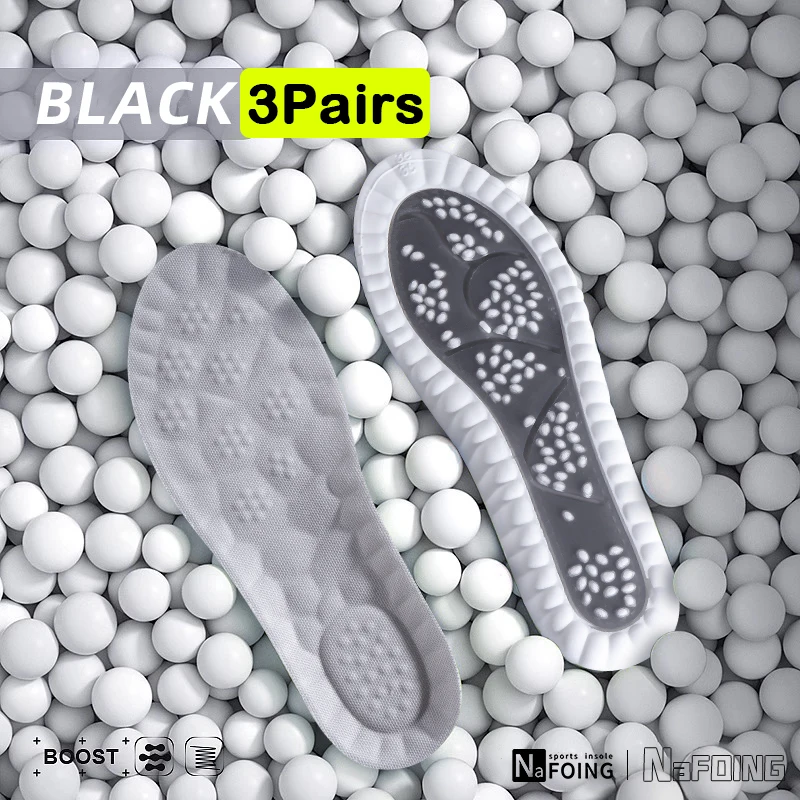 

3pairSport Insoles Arch Support Breathable Technology Design Shock Absorption Shoes Pad Outdoor Running Rzoom Air Cushion Insole
