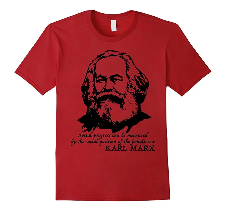 Karl Marx Quote Men TShirt Short Sleeve O-neck Casual Cotton High Quality Summer Breathable Harajuku Tshirt