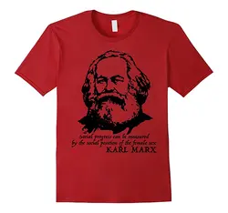 Karl Marx Quote Men TShirt Short Sleeve O-neck Casual Cotton High Quality Summer Breathable Harajuku Tshirt