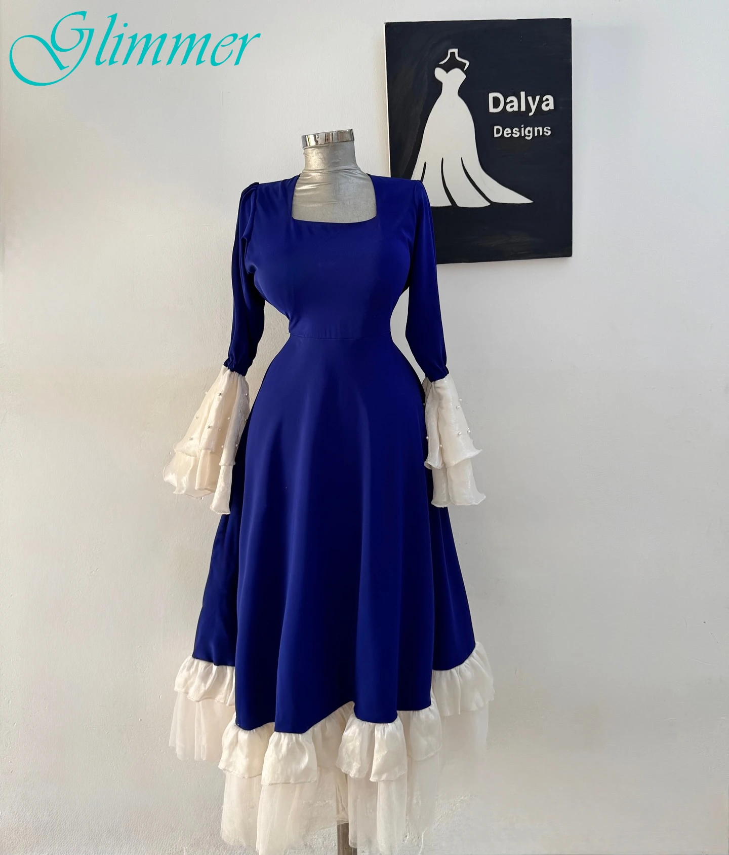 

Customized A-Line Square Collar Elegant Formal Evening Dress Modern Fashion Celebrity Gowns High Quality Bespoke Occasion Gowns