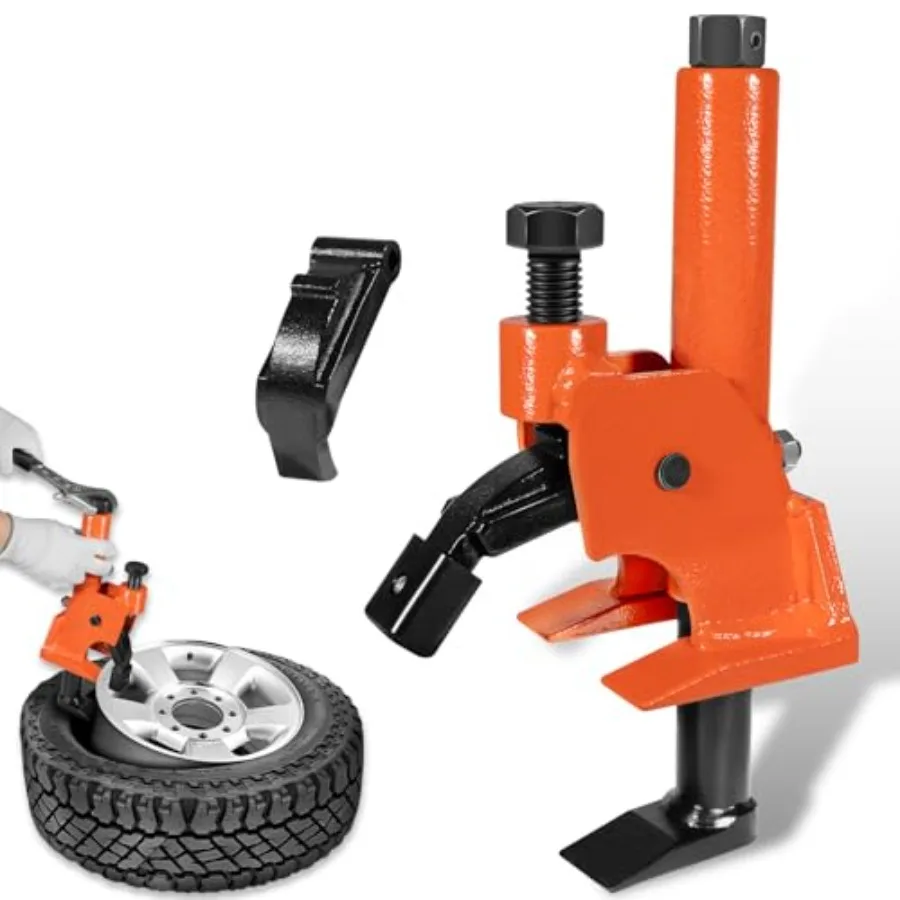 

Ручной разжимник для шин LAIKOU (обновленная модель) с резиновыми накладками для шин 38-42 дюймов для квадроциклов, UTV, тракторов, грузовиков, легковых автомобилей, автобусов, сверхмощный, черный