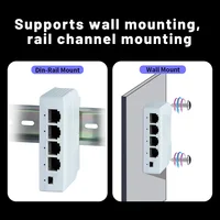 TelDaykemei 4 Port PoE Extender PoE Repeater for IP Port Transmission Extender for PoE Switch NVR IP Camera 4