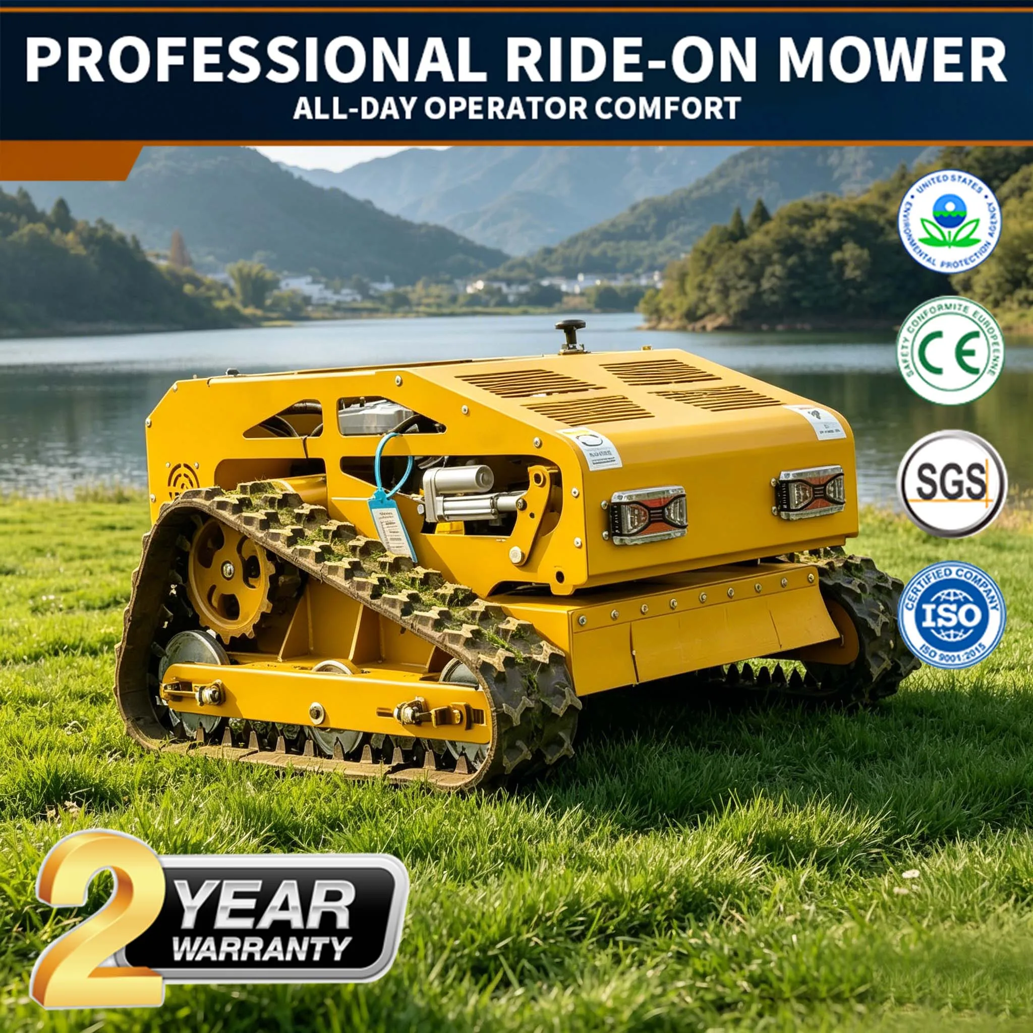 Hot Sale Lightweight Riding Mower Lawn Tractor Petrol Lawn Mower Cordless Lawn Mower Wheel Motor