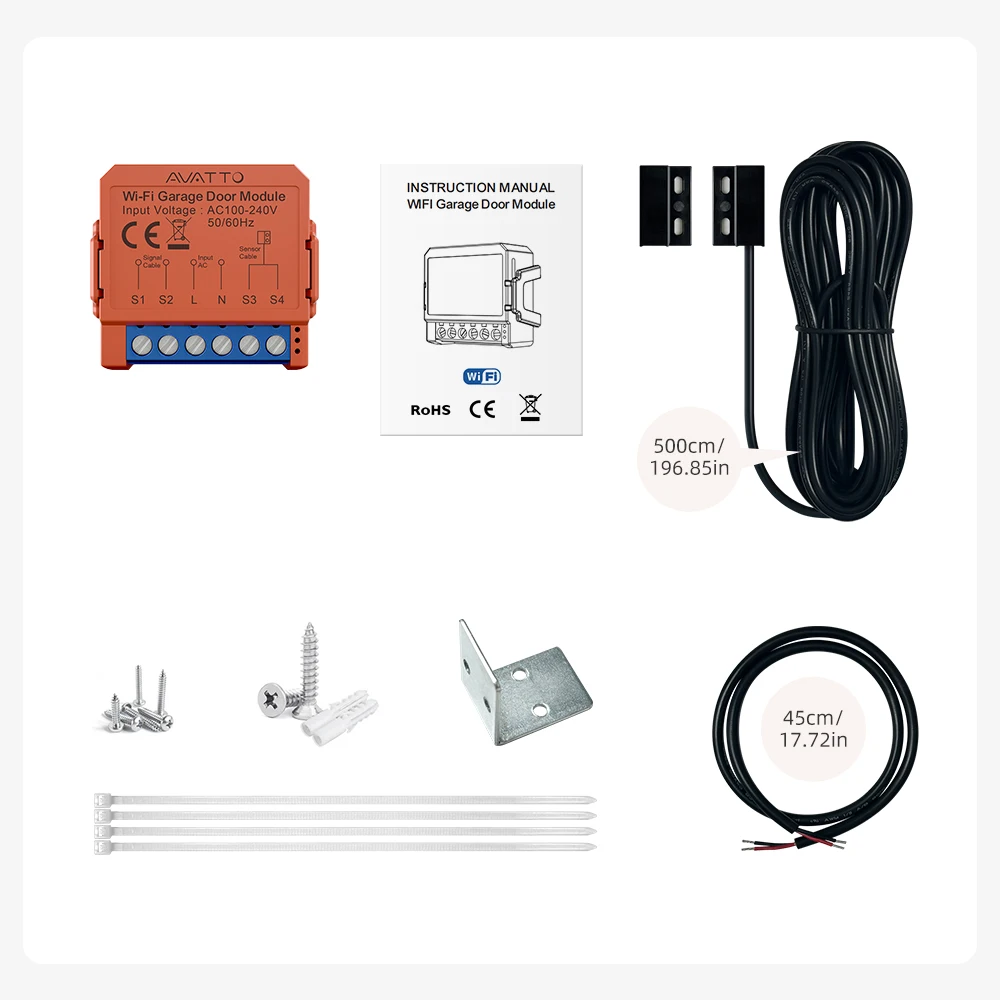 AVATTO WLAN-Garagentoröffner, Smart App Fernbedienung, Sprachsteuerung, Tor- und Türschaltermodul, kompatibel mit Tuya, Alexa, Google Home, Alice – Detail 8