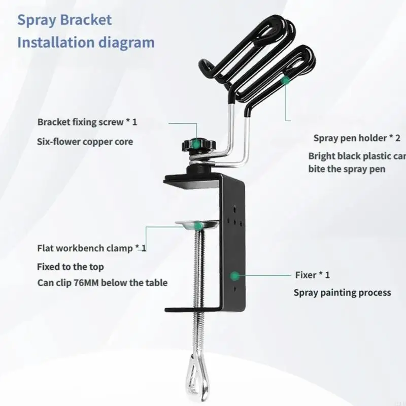 

Metal Sprayer Paint Holder For Model Making With Adjustable And Non Slip Base For Miniature Painting And DIY Crafts A2UB