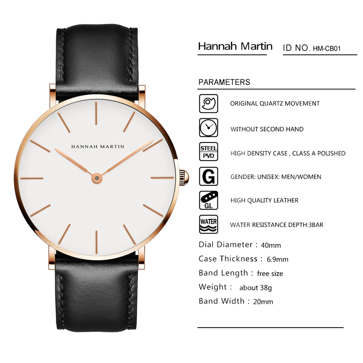 Часы наручные Movt мужские/женские кварцевые