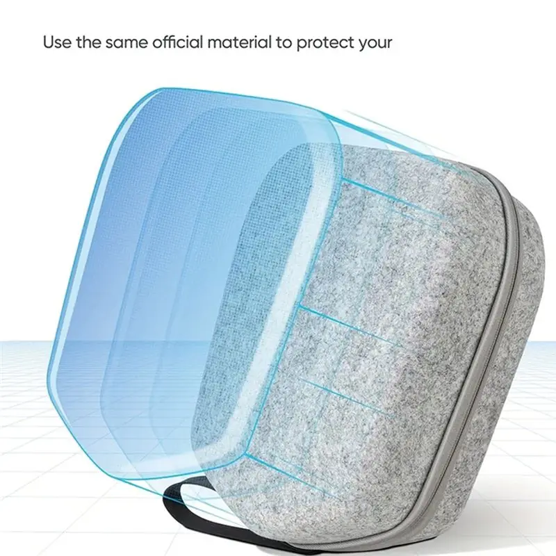 B76B Hard Carrying Case for Oculus Quest 2 Basic/for Elite VR Gaming Headset and Touch Controller Accessories EVA Storage Box