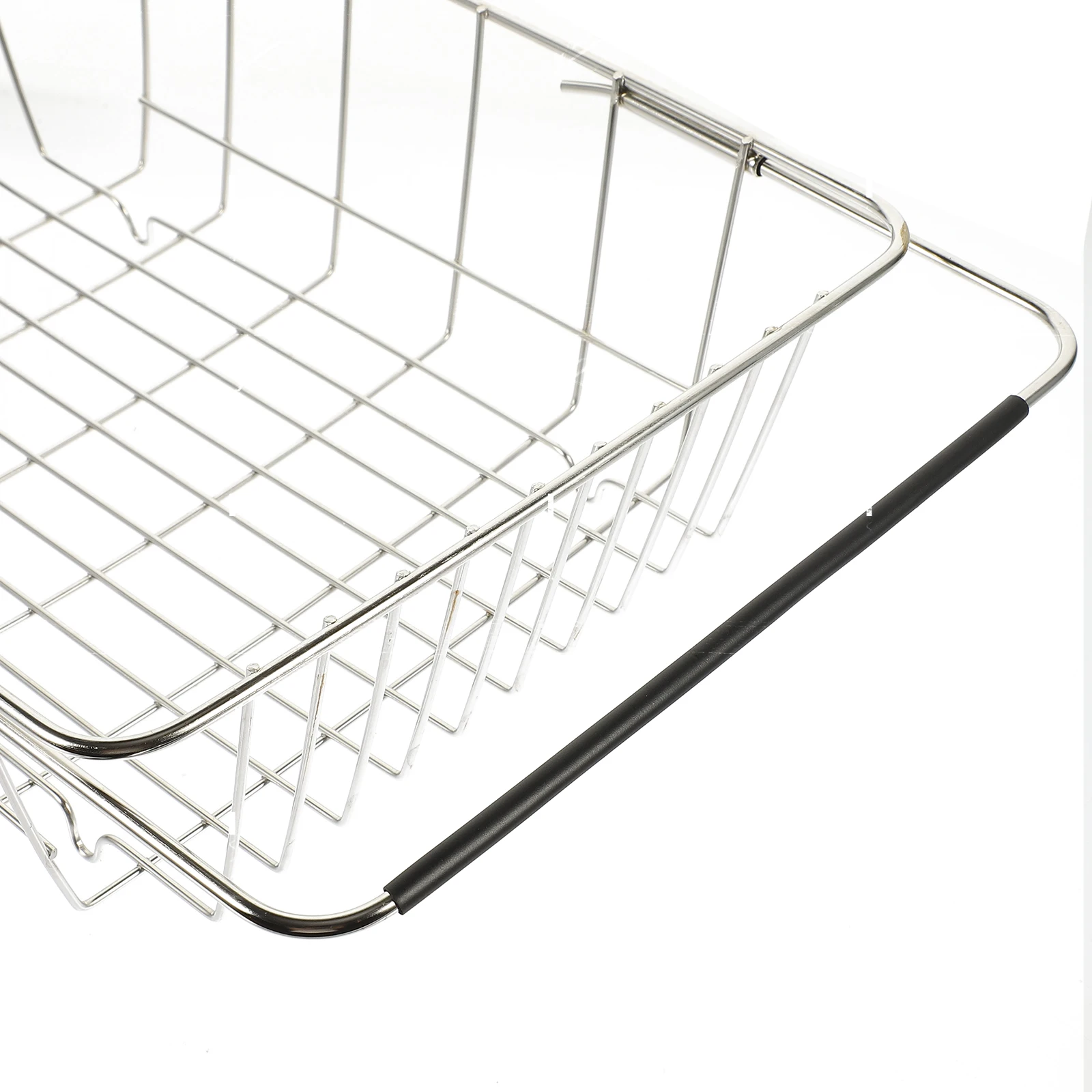 

Premium Stainless Steel Sink Draining Basket Multi-Functional Kitchen Organizer Fruit Vegetable Colander Rack Metal Dish