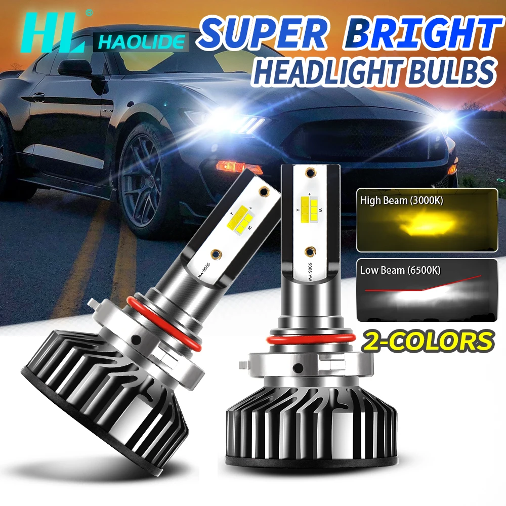 

HAOLDIE 2PCS LED H1 H13 Car Headlight LED Bulbs H11 9005 HB3 9006 HB4 9004 H3 H13 Led Lights 120000LM Turbo lampada off-road use