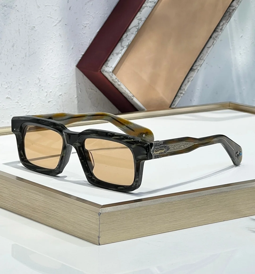 

BELVEDERE SIZE 50-20 Top Quality Brand Designer Sunglasses For Men And Women Style UV400 Classic Retro Fashion Design Sun Glass