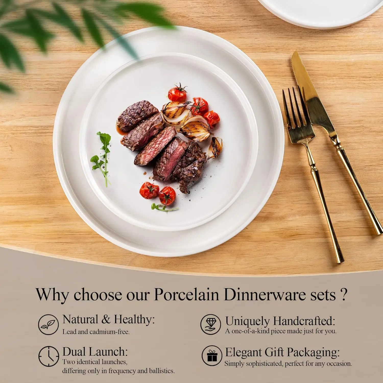 ชุดอาหารเซรามิกสำหรับ 4 ที่, ชุดจานและชาม, ชุดจานเคลือบเงาแบบทำมือ, ทนต่อการขีดข่วน |   เตาอบ&เครื่องล้างจาน&ไมโครเวฟ