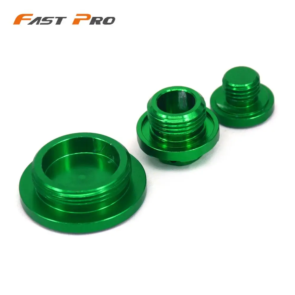 CNC Engine Timing Caps Oil Filler Plug Crankcase Cover For KAWASAKI KX250F KX450F KLX450R KX250 Dirt Bike Motorcycle Motocross