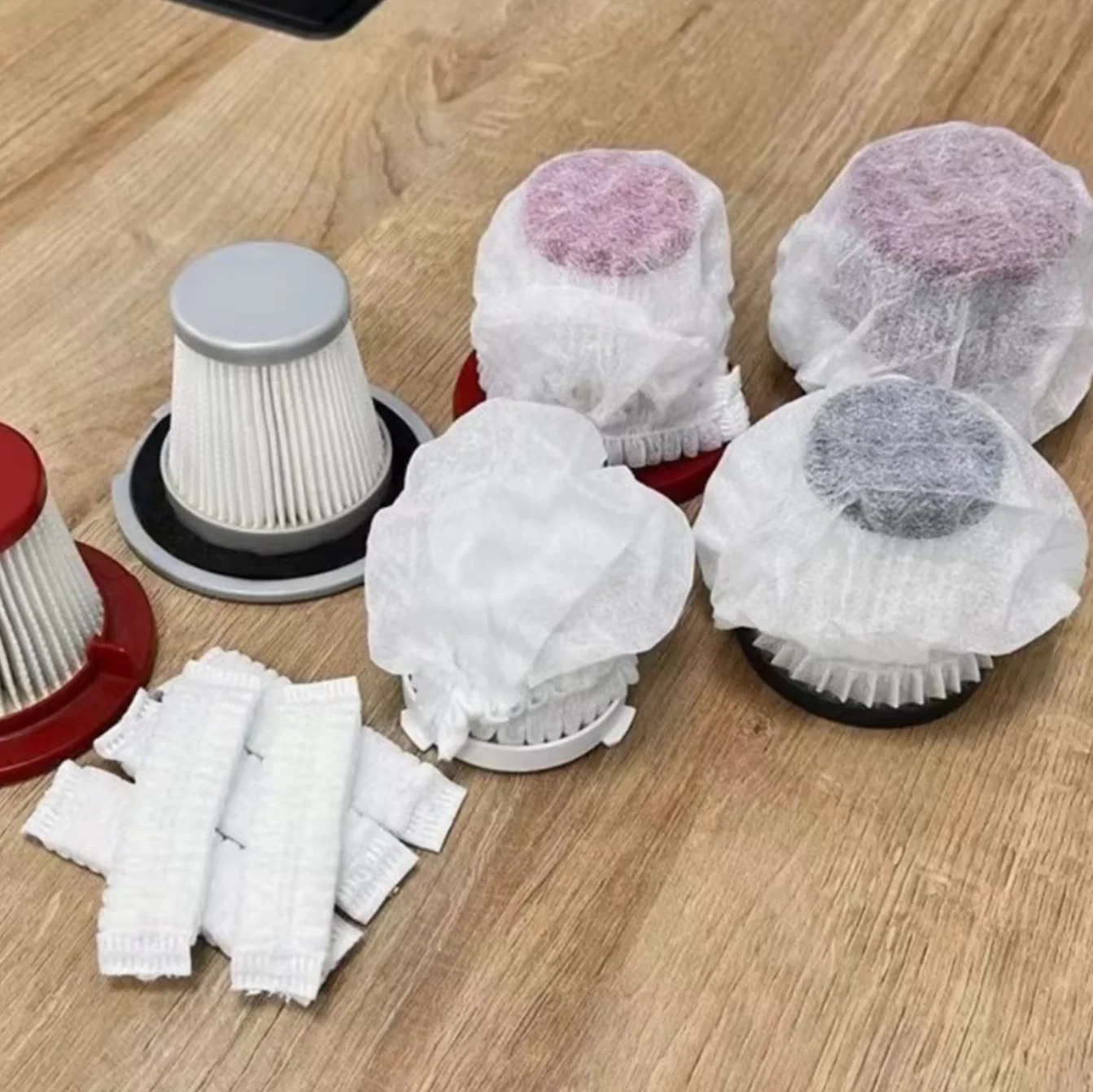 100Pcs Disposable Home Vacuum Cleaner Filter Mesh Durable Mesh Net Dust Collection Filter Cover Accessories For Vacuum Cleaner image 2