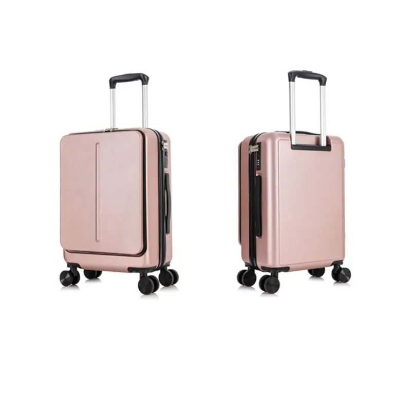 Front Opening Laptop Suitcase Universal Wheel Luggage with Handbag Password Trolley Case Business Cabin Suitcase Sets