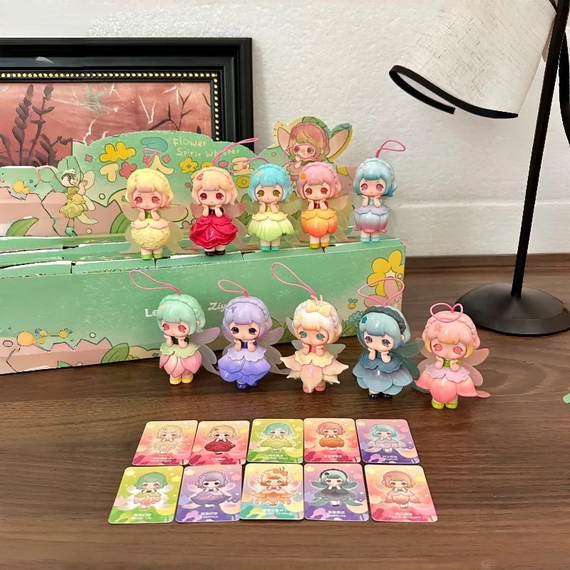 الأرواح الهمس الكمثرى زهرة صندوق أعمى سلسلة العصرية لطيف التماثيل الجدول زينة الفتيات هدية لعبة الهوايات تحصيل