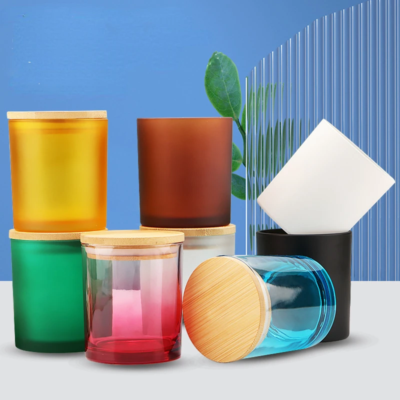 

250ml Candle Cup Aromatherapy Empty Glass Aromatherapy Candle Cup Holder with Lid Candle Jars Candle Making Supplies