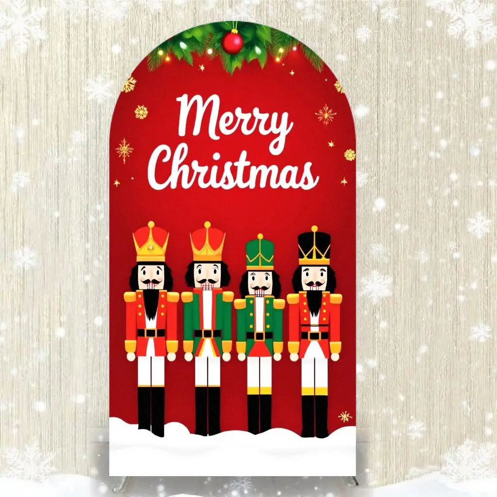 VIKAMA Рождественская арка фон крышка праздничная атмосфера Декор Рождественская вечеринка арка фон для фотосъемки праздничные украшения