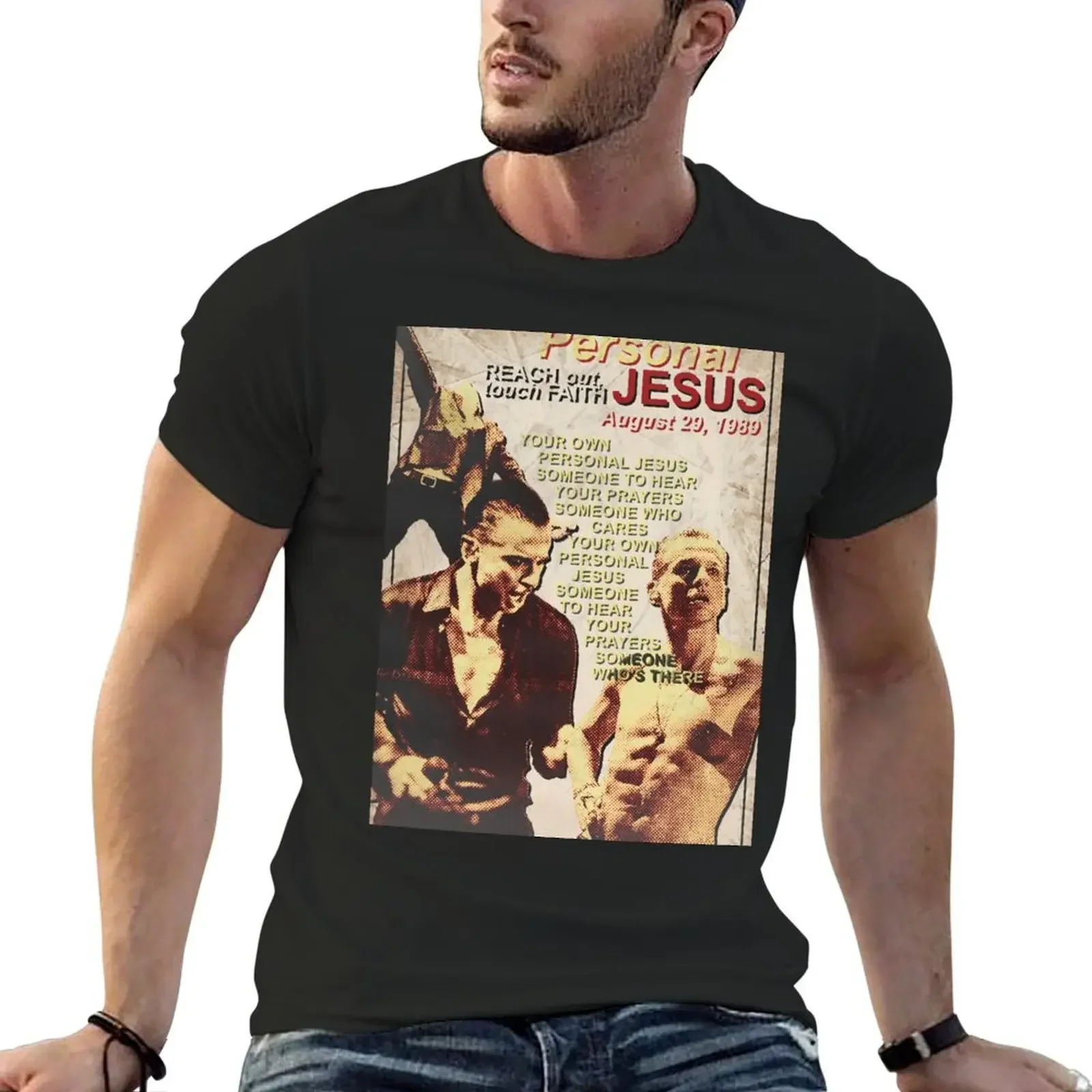 dave gahan personal jesus T-Shirt cheap stuff for a boy vintage anime shirt plus size men clothing