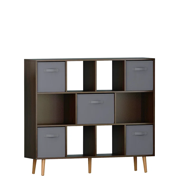 Bookshelf, Brown with elevated legs Modern and exquisite style appearance