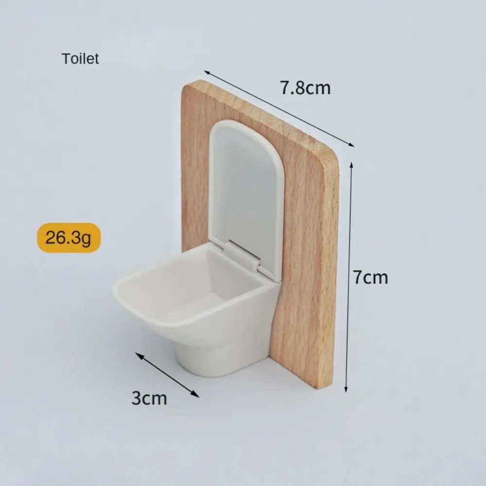 

1:12 Dollhouse Simulation Bathroom Toy Simulation White Wash Basin Dollhouse Miniature Bathroom Set Miniature Furniture