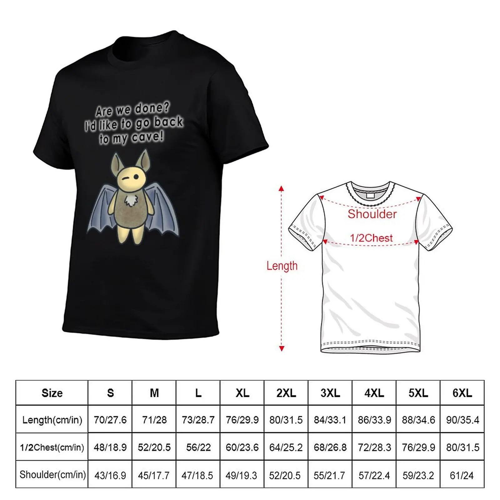 Tired Bat T-Shirt vintage clothes plus size clothes plus sizes oversized t shirt mens t shirts