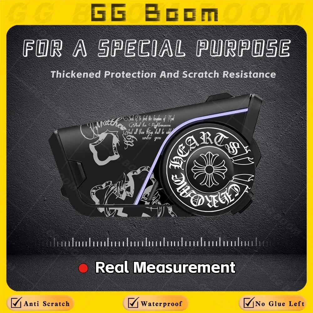 Used For SENA 60s sena 60S Motorcycle Bluetooth Headset Stickers Protect Earphone Box Creative Multiple Styles Decal Waterproof