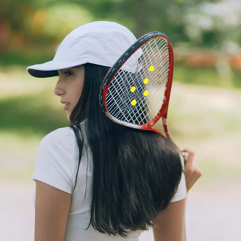 

4pcs Tennis Racket Shock Absorber Silicone Dampers Vibration Dampening Tennis Accessory Lightweight Portable Decorative Flower