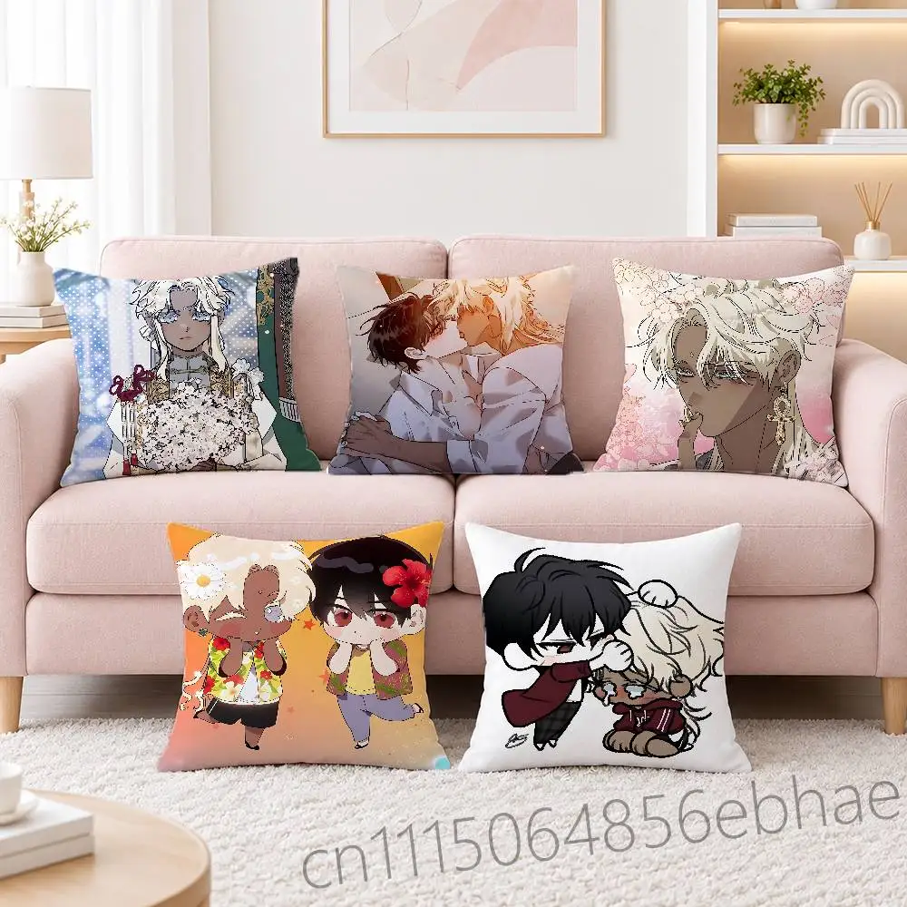 FOR Blossoms of the White Night Throw Pillow Cover 2D Double-Sided Print Soft Cushion Case for Home Sofa Bedroom Car