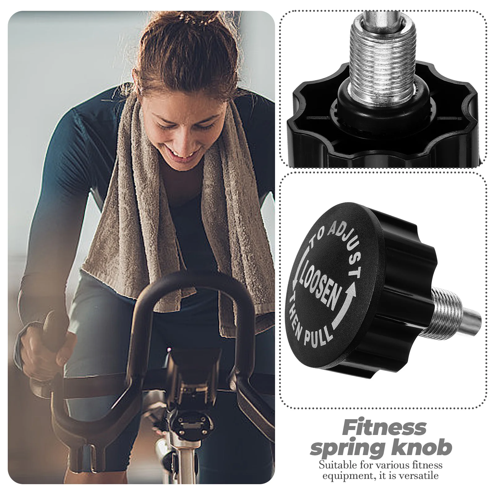 1 Uds. Hilado negro 10,0mm equipo de Fitness piezas de repuesto para bicicleta estática accesorios de Pin para Fitness