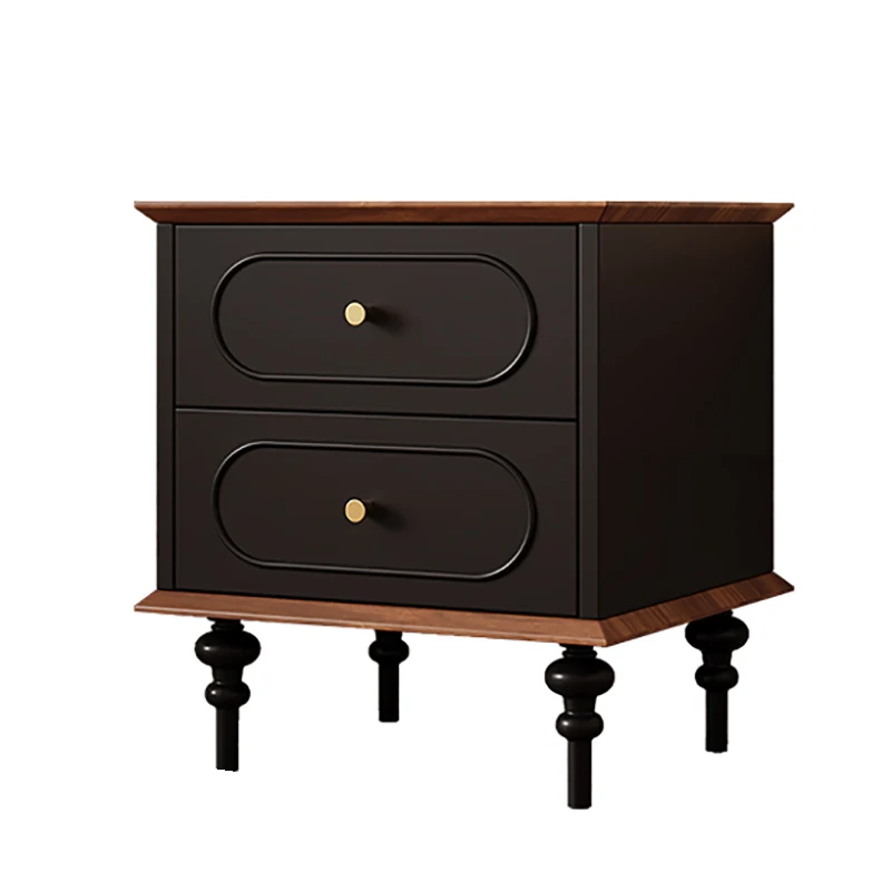 

Luxury European Simple Bedside Table Trendy Storage Italian Modern Nightstand Bedroom Furniture