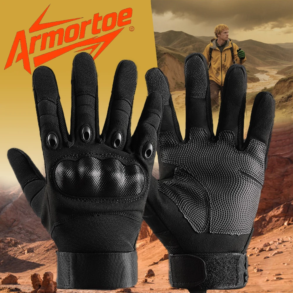 

ArmorToe Men's Tactical Gloves Anti-Slip Touchscreen Motorcycle Riding Outdoor Training Combat Fitness Protection #Armor8046