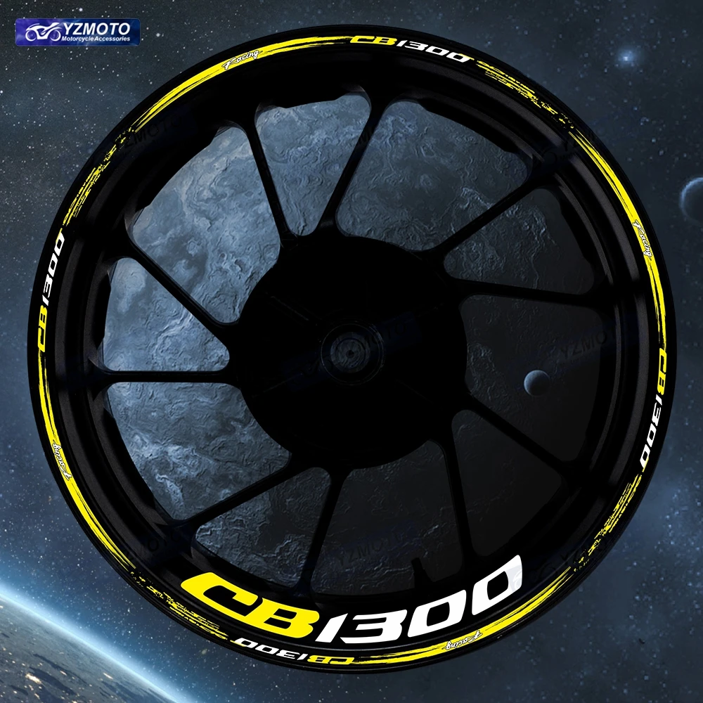 

Аксессуары для мотоциклов Honda CB1300, передняя и задняя 17-дюймовая ступица колеса, гоночная наклейка, светоотражающие наклейки на обод, украшение