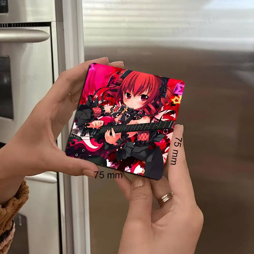 Popular Virtual Singer Kasane Teto Anime Fridge Magnet Photo Custom Gifts Square Picture Refrigerator Kitchen Home Decor Souirs