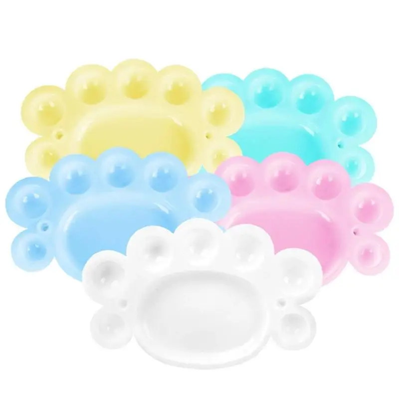 Nagel Farbpalette Gel Nagellack Mischen Zeichnung Farbpalette Bunte Maniküre Nail Art Display Nagellack Palette