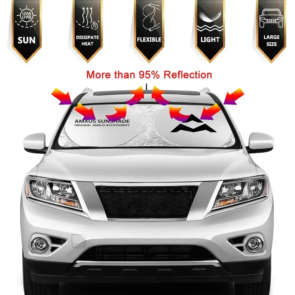أغطية تظليل الشمس للزجاج الأمامي للسيارة ، اكسسوارات شمسية لماكسوس T60 D60 D90 D20 T70 V80 G10 G20 G50 G90 V90 Euniq 5 6 #2
