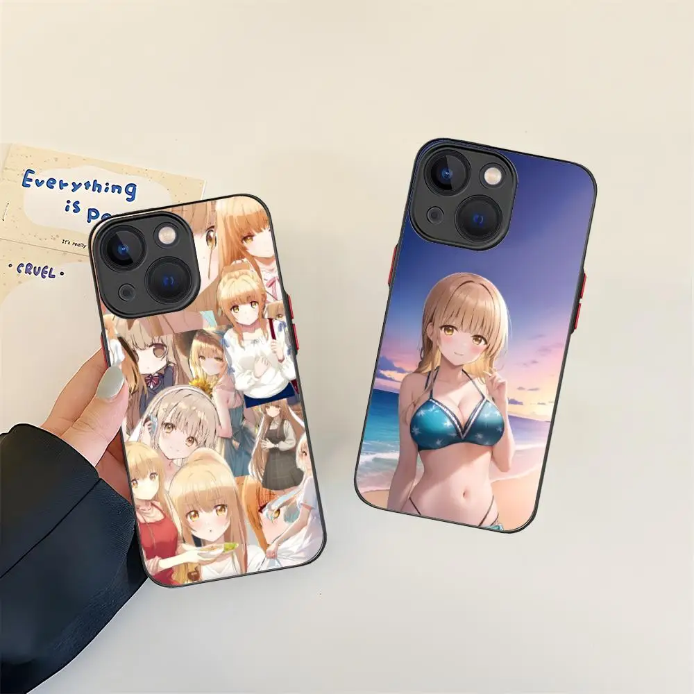 

Чехол для мобильного телефона Angel Mahiru Shina для iPhone 16, 15, 14, 13, 12, 11 X XR XS 8 7 Pro Max Plus, мини-цветный силиконовый защитный чехол