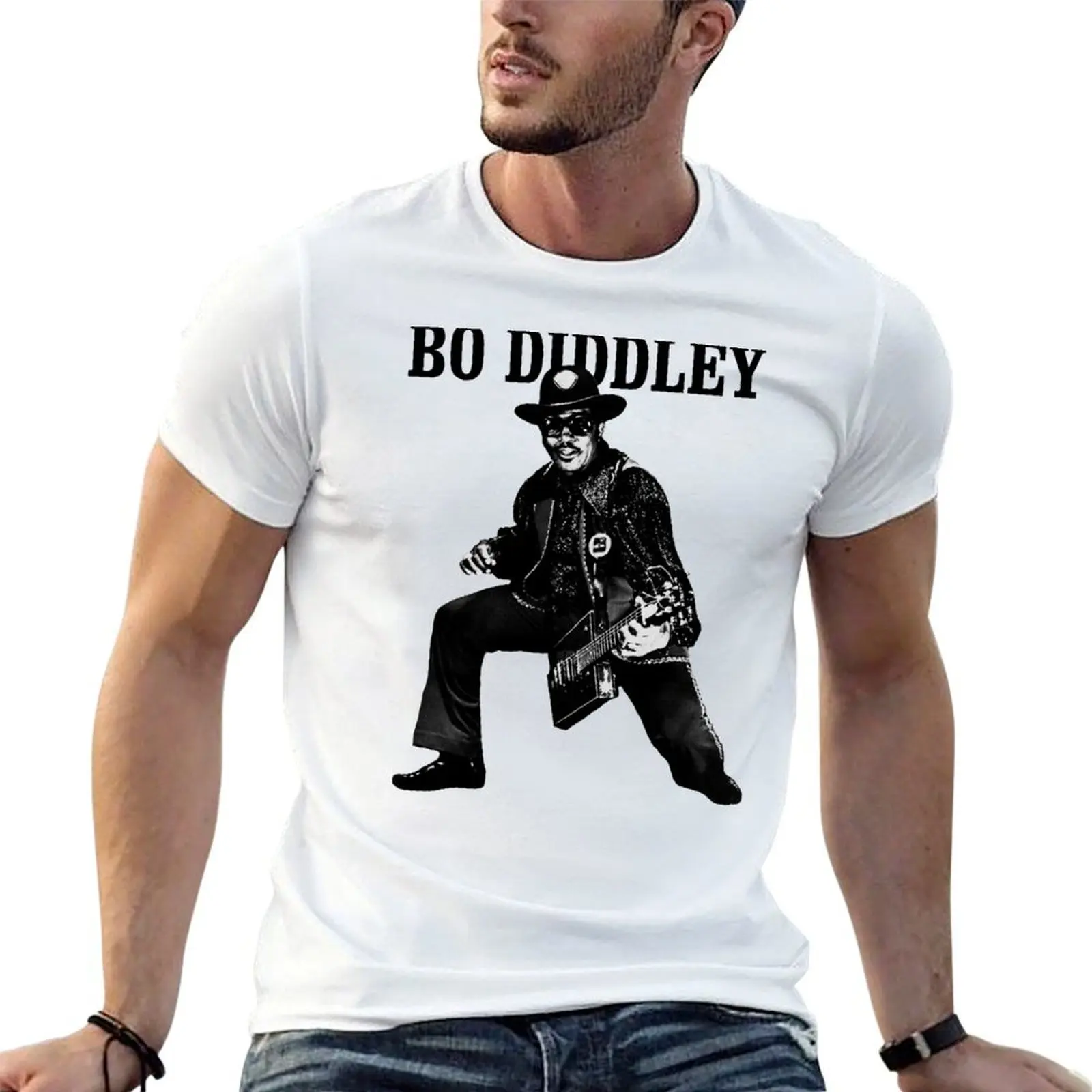 

BO DIDDLEY ROCK'N'ROLL SUPER COOL T-Shirt man t shirts for men casual t shirts for man graphic tees T-Shirt