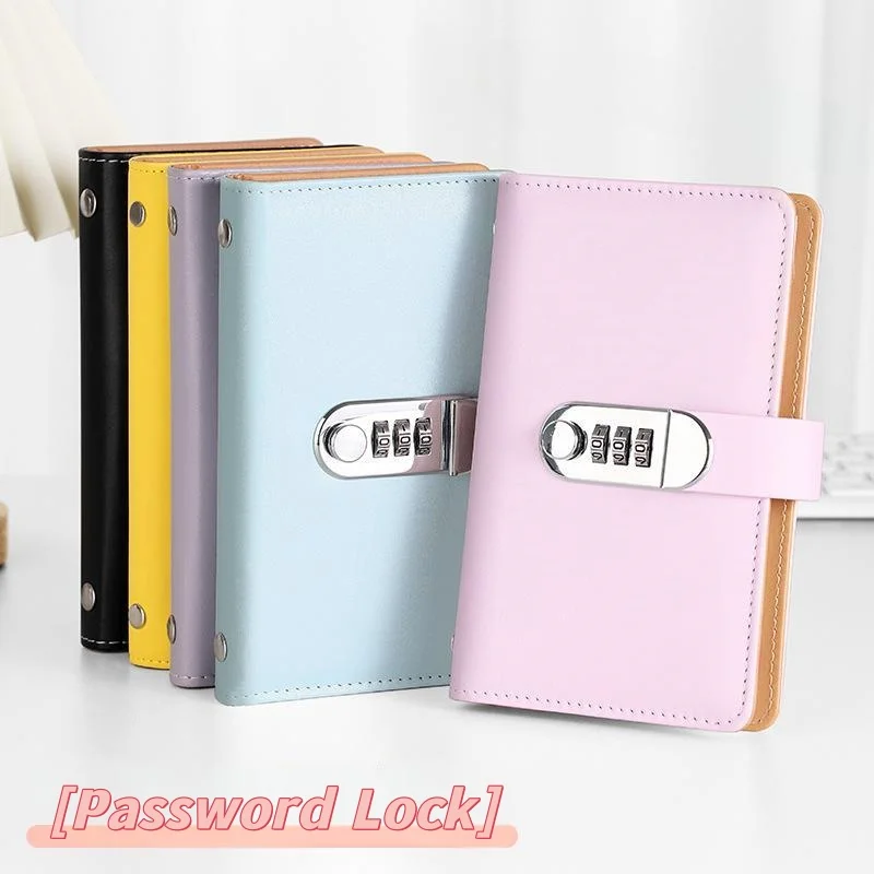 

Save Money 100 Envelopes Money Saving Challeng PU Large Capacity Mini Binder Savings Challenge Waterproof With Password Lock