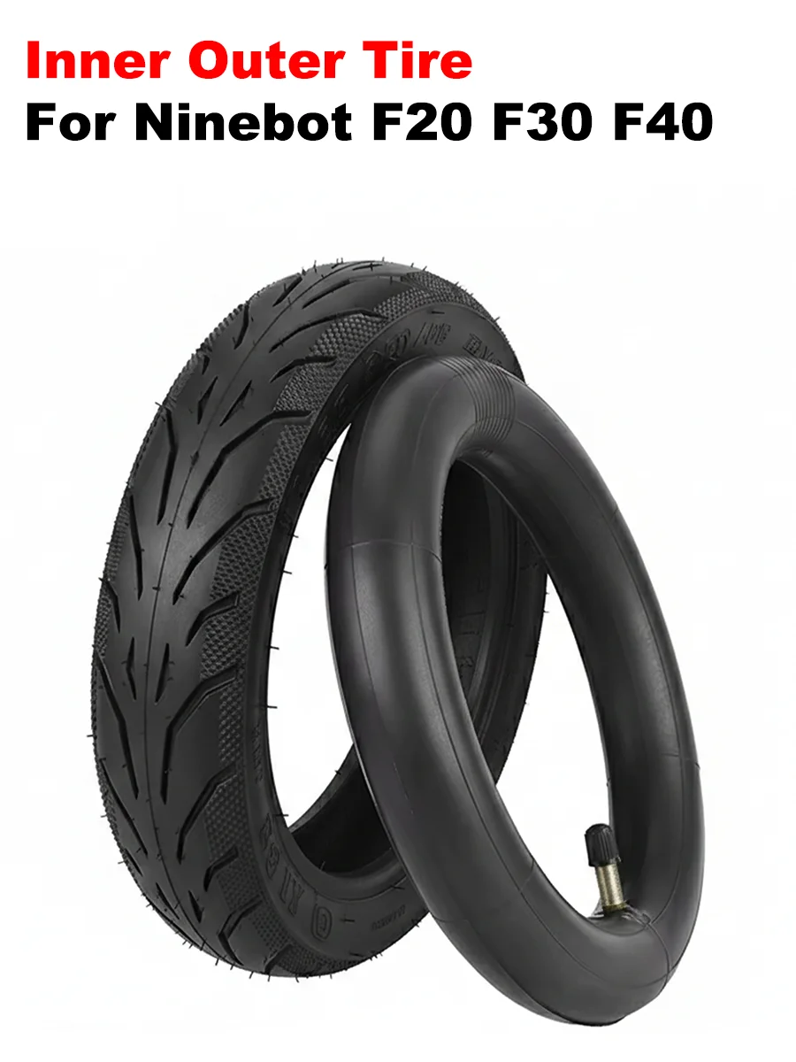 Pneu extérieur intérieur pour Ninebot F20 F25 F30 F40 KickScooter 10 pouces 10*2.125 pièces en caoutchouc de roue de pneu avant arrière