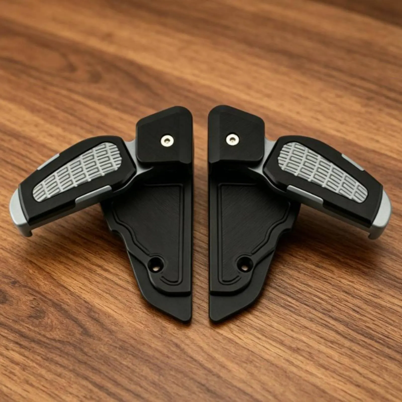 Folding Rear Foot Peg Easy to Install Foldable Scooter Footrest Rear Passenger Foot Peg Non-Slip Surface Motorbike Part