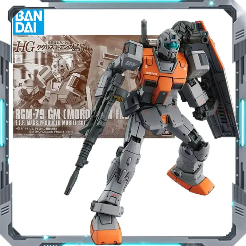 

BANDAI ORIGINAL GUNDAM ANIME HG 1/144 RGM-79 GM (MOROCCAN FRONT TYPE) Аниме ФигуркиИгрушки для мальчиков Коллекционная модель Украшения