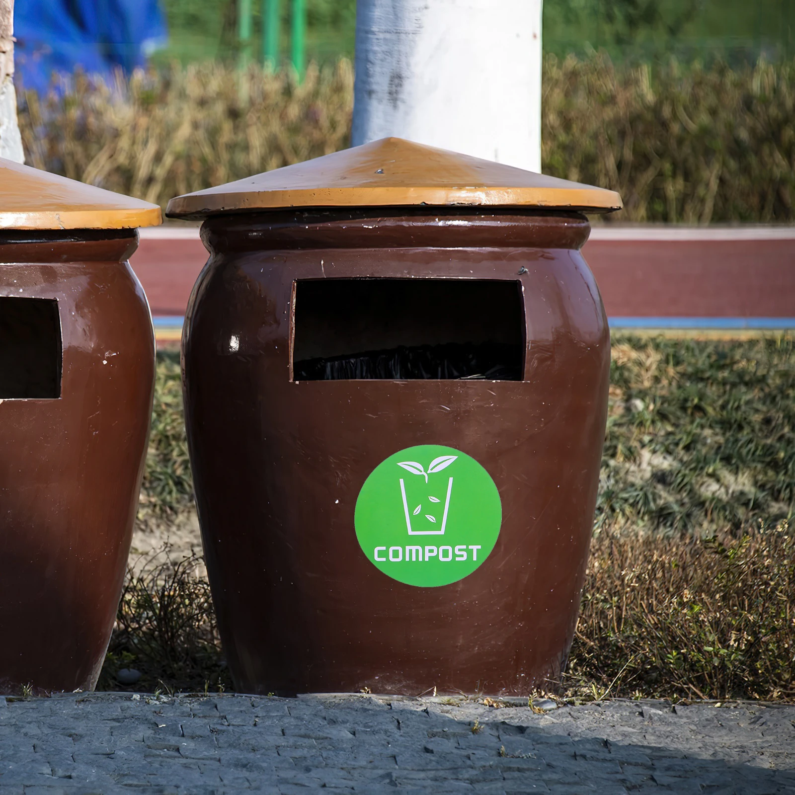 

6pcs Garbage Sorting Bin Sticker Recycle Sign Trash Can Label Waste Container Sticker PVC Self Adhesive Colored Easy Cleaning