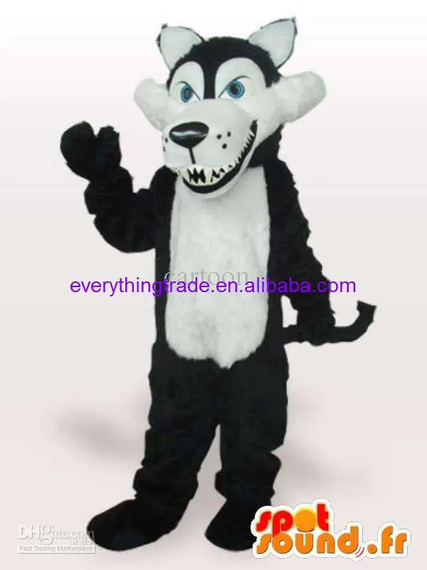 Disfraz de Mascota de dibujos animados de lobo lindo de espuma para adultos, Vestido de felpa de Navidad, disfraz de Mascota de Halloween, gran oferta, nuevo