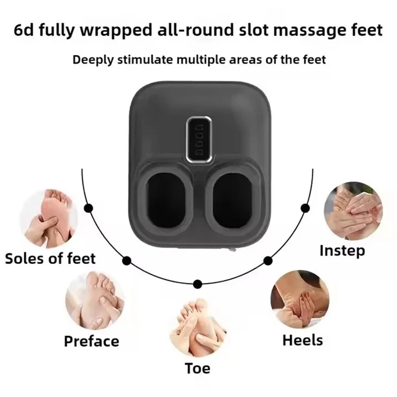 Electric Foot Massage Machine Heating Therapy Shiatsu Deep Kneading Roller Muscle Pain Relief High quality Foot Therapy Massager
