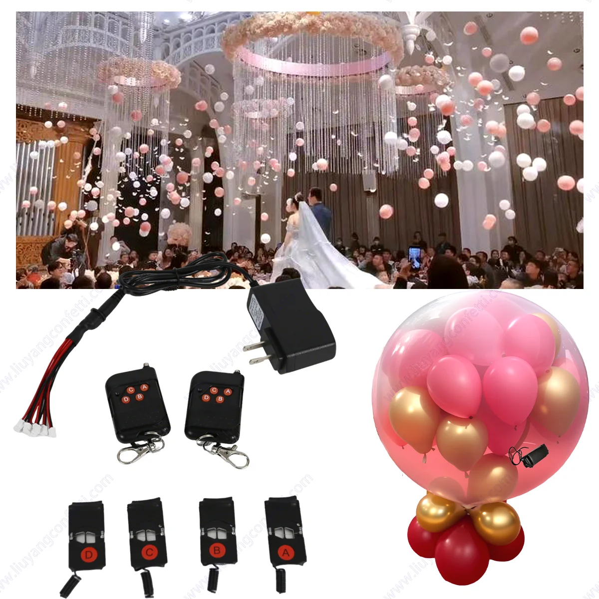 Remote Control Balloon Blast Machine Ci9 Stuffing Machine Bride Wedding Decoration Halloween Marriage First Dance Party Ceremony - Image 3