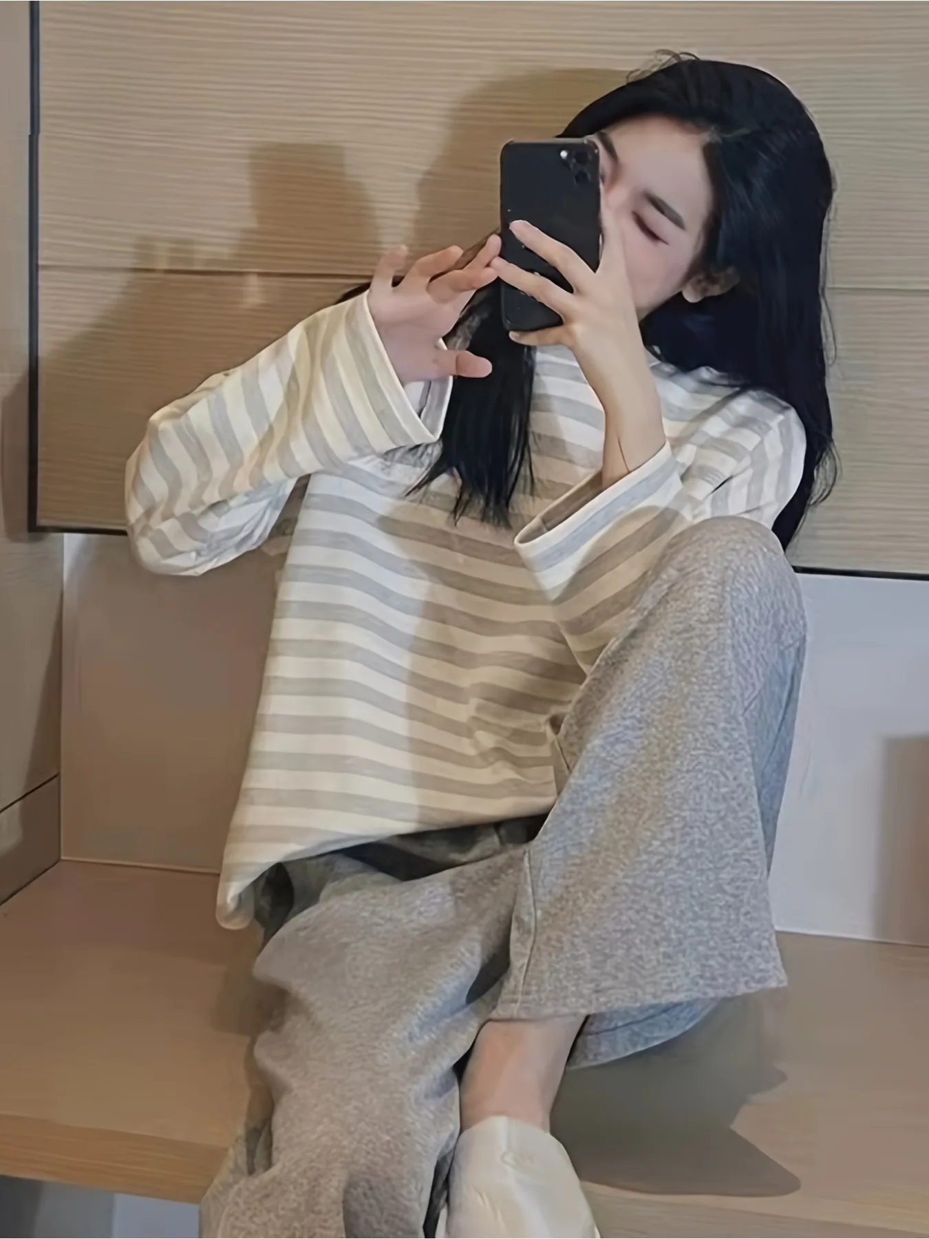 

Plus-Size Women's Pajama Set - Outer-Wearable, Loose & Casual Loungewear