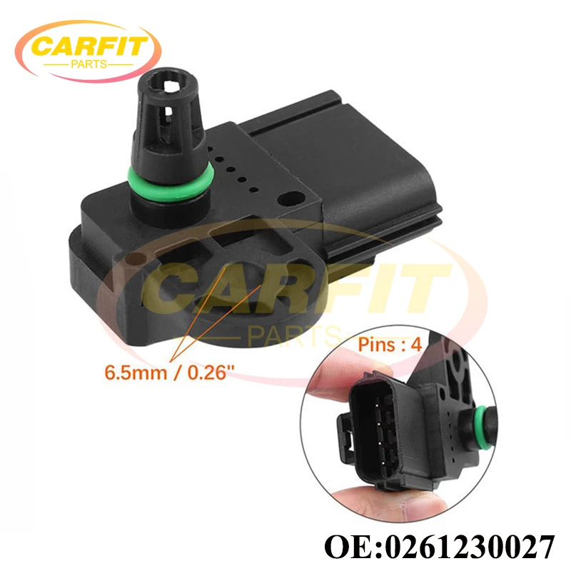 OEM 0261230027 MAP Intake Air Manifold Pressure Sensor For Ford Fiesta KA Escort Foucs Courier Ecosport Bantam Falcon Territory