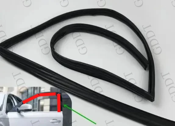 5735A683 for Lancer CX CY CZ 2007-2019 Rain Rubber Strip for FORSTIS Weather Proof for Evo 10 X Glass Frame 1 Pcs Glass Seal