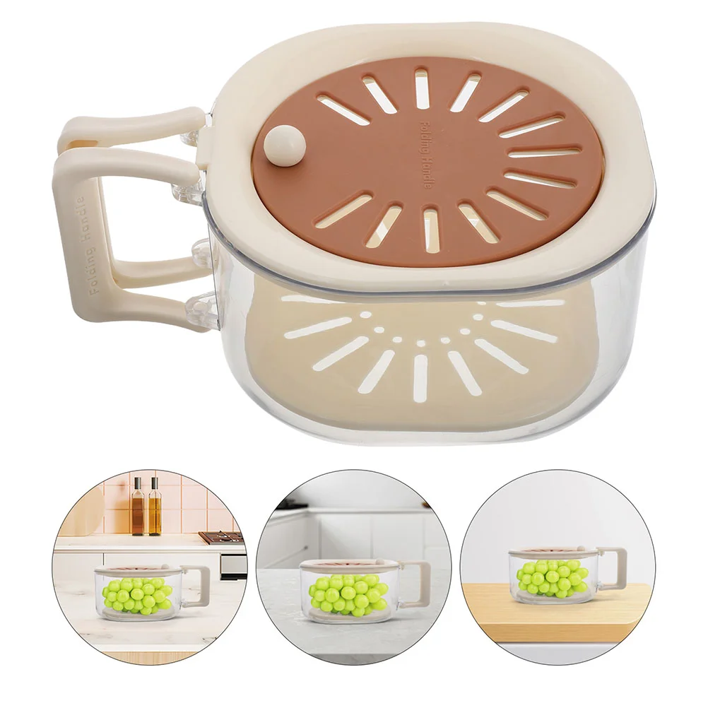 

2 Pcs Household Drainage and Fresh-keeping Basket The Pet Multifunctional Baskets Drainer