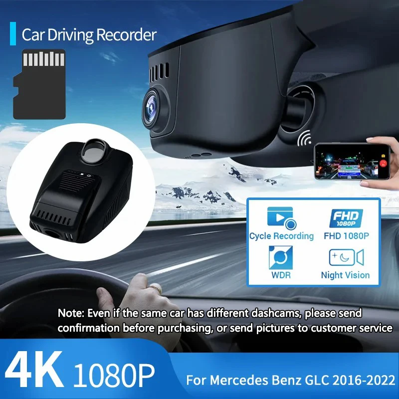 

Car HD Video DVR Driving Recorder Front Monitor Camera Part Night Vision Accessories for Mercedes Benz GLC 250d Coupe 2016~2022